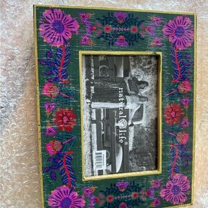 Natural Life Green and Pink Bohemian Picture Frame